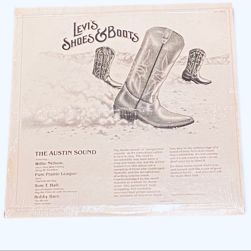 Sealed LP Willie Nelson Bobby Bare Levi’s Promo Record 1980 Country Music - Picture 3 of 13